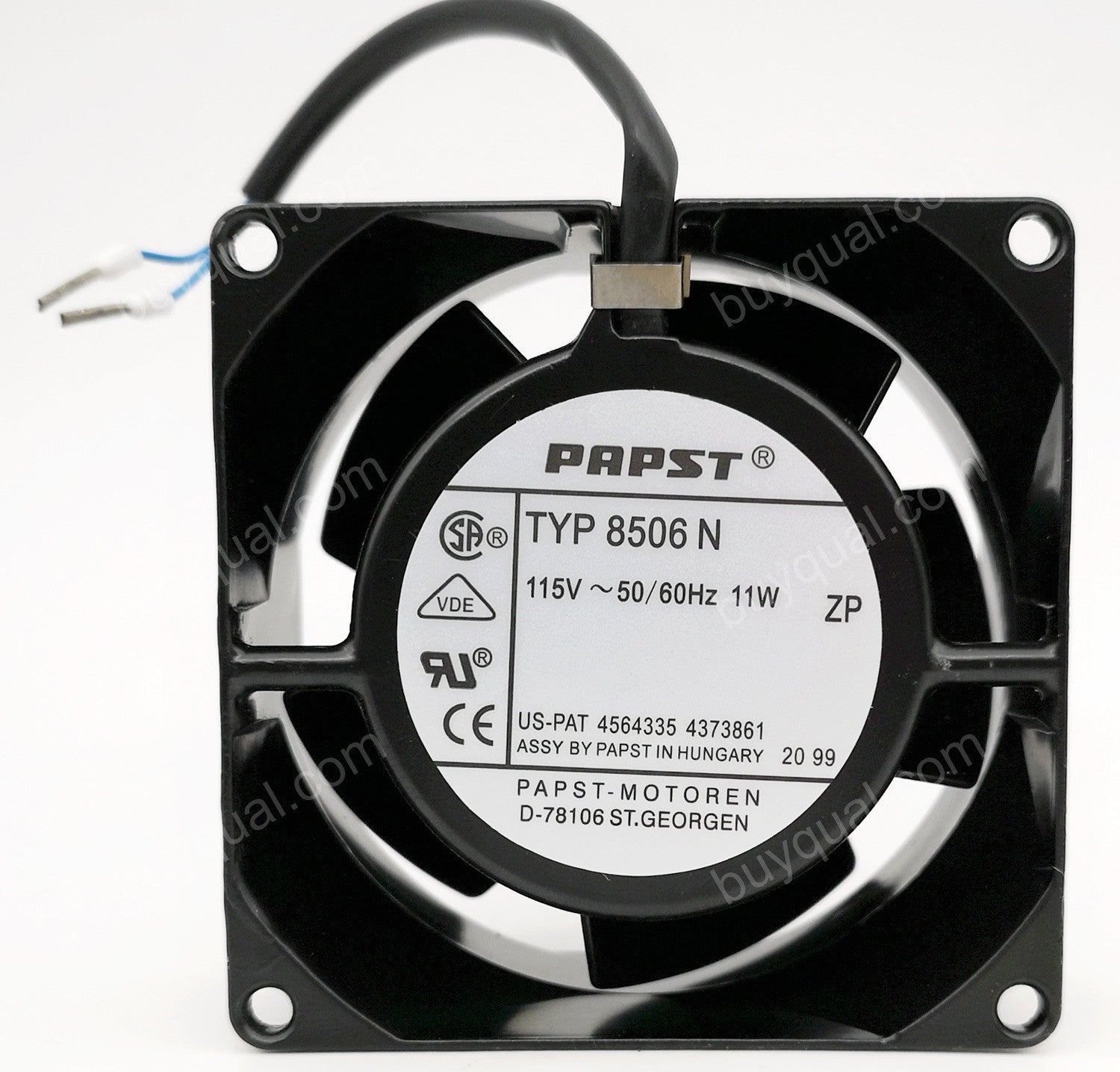 Ebmpapst 8506N 115V 135 / 115mA  12 / 11W 2wires Cooling Fan - New Ebmpapst 8506N 115V 135 / 115mA  12 / 11W 2wires Cooling Fan - New